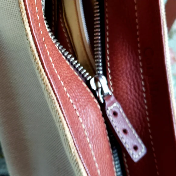 COLE HAAN Mini Handbag Purse Leather Trim - GVC - Picture 11 of 15